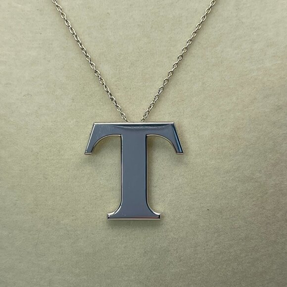 Tiffany x Toyota Collaboration T Necklace Sterling Silver SV925 - Excellent Cond